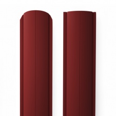 Металлический штакетник Rondo 129 Красно-коричневый RAL 3011