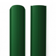 Металлический штакетник Rondo 129 Зеленый лист RAL 6002